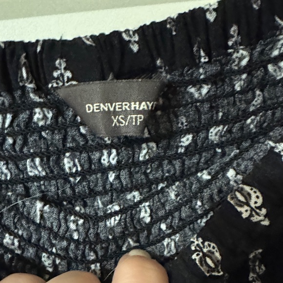 Denver Hayes Black and White Patterned Maxi Dress - Picture 3 of 5